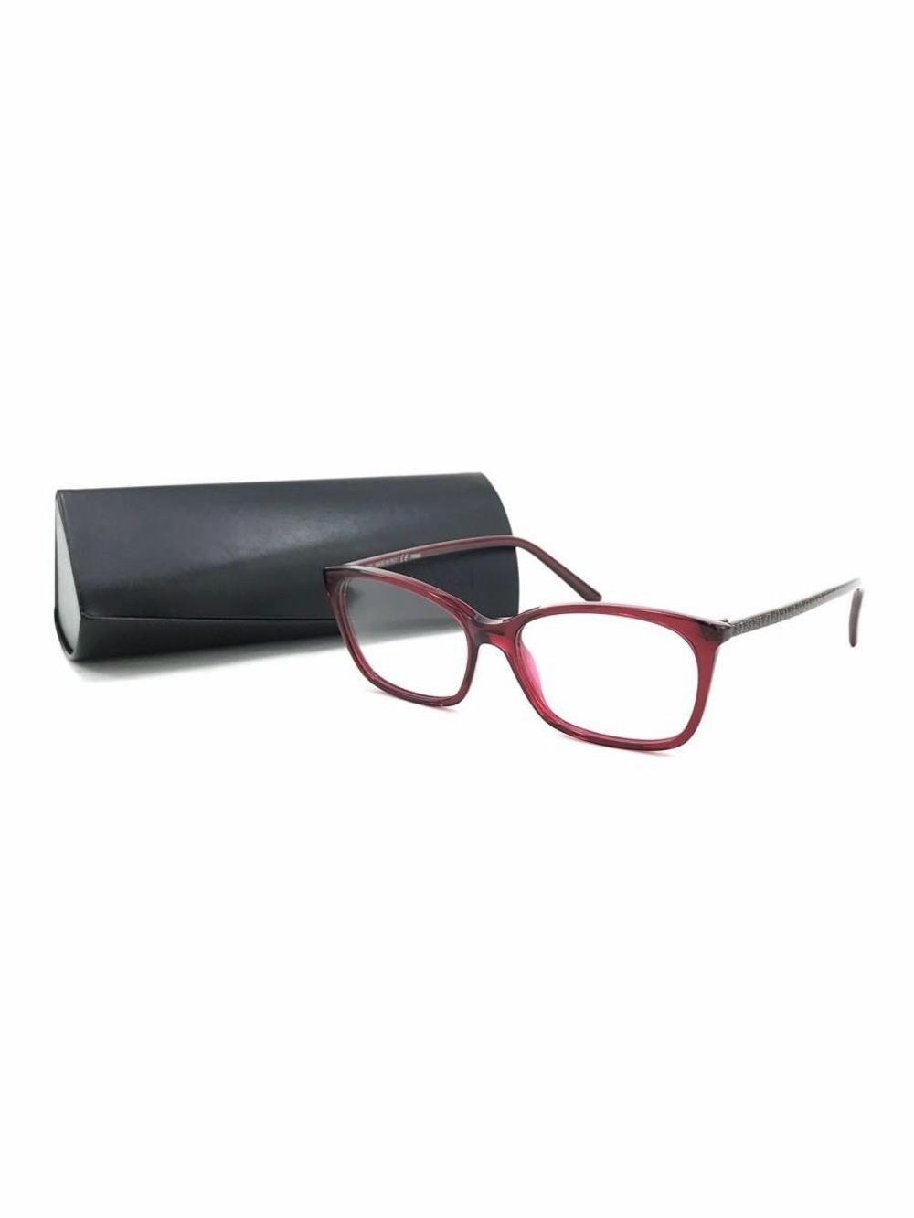 Fendi F1020 615 Cat Eye Glasses Clear Red Brown Monogram Italy 51mm Designer